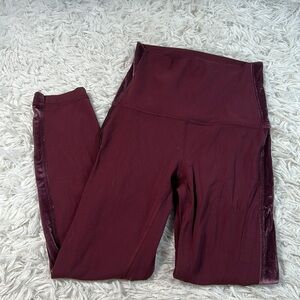 Lululemon Align Super High-Rise Crop *Velvet Garnet